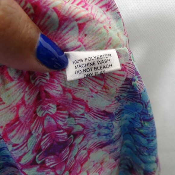 Zola London Colorful Open Front Kimono Cardigan Duster Jacket Women Size M/L - Picture 5 of 9